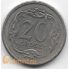 20 грошей. 1992 г. Польша. 14-2-277