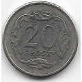 20 грошей. 1998 г. Польша. 14-2-279