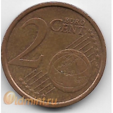 2 евроцента. 2010 г. Италия. 10-1-573