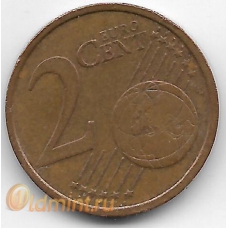 2 евроцента. 2004 г. Италия. 4-2-523