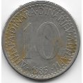 10 динаров. 1985 г. Югославия. 4-4-422