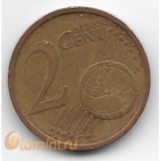 2 евроцента. 2002 г. Германия. "A". 6-1-671