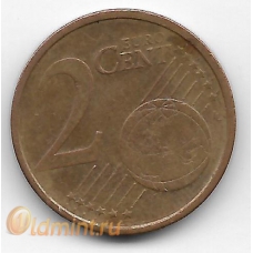 2 евроцента. 2002 г. Германия. "F". 6-1-672
