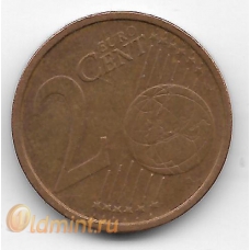 2 евроцента. 2002 г. Германия. "G". 6-1-676