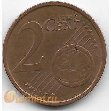 2 евроцента. 2004 г. Италия. 15-2-182