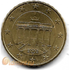 10 евроцентов. 2002 г. Германия. "D". 12-1-326