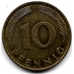 10 пфеннигов. 1996 г. Германия. "D". 5-3-757