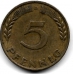 5 пфеннигов. 1950 г. Германия. "D". 5-3-772