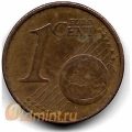 1 евроцент. 2002 г. Германия. "J". 4-1-353