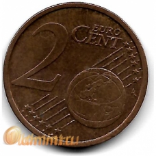 2 евроцента. 2002 г. Германия. "F". 4-2-560