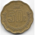 50 сентаво. 2008 г. Мексика. 12-5-555