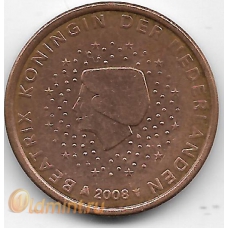 5 евроцентов. 2008 г. Нидерланды. 5-1-504