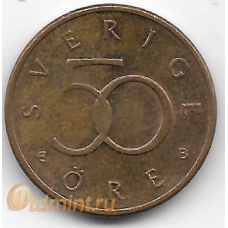 50 эре. 2001 г. Швеция. 18-4-209