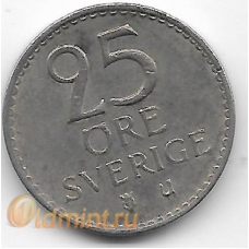 25 эре. 1964 г. Швеция. 3-8-26