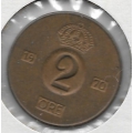 2 эре. 1970 г. Швеция. 10-4-827