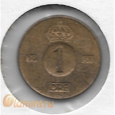 1 Эре. 1958 г. Швеция. 10-2-687