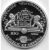 100 драм. 2008 г. Армения. «Короли футбола» - Эйсебио. Серебро. Акс-101