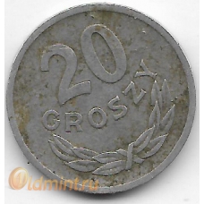 20 грошей. 1969 г. Польша. 16-5-469