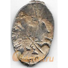 Копейка. 1584-1598 гг. Федор Иванович. Псков. Серебро. 9-1-1585
