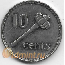10 центов. 1998 г. Фиджи. 3-9-90
