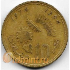 10 сантимов. 1974 г. Марокко. 3-9-98
