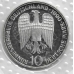 10 марок. 1990 г. Германия. "F". Серебро. Барбаросса. 9-5-15