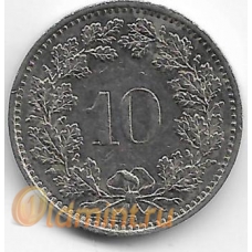 10 раппен. 1989 г. Швейцария. 2-6-74