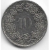10 раппен. 1989 г. Швейцария. 2-6-74