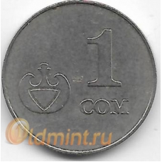1 сом. 2008 г. Кыргызстан. 2-6-75