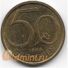 50 грошей. 1984 г. Австрия. 14-1-902