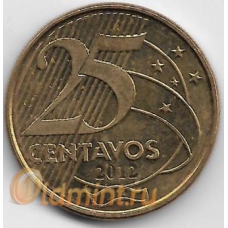 25 сентаво. 2012 г. Бразилия. 14-1-916
