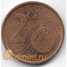 2 евроцента. 2002 г. Италия. 14-3-464