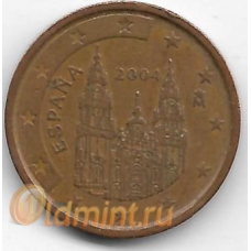 2 евроцента. 2004 г. Испания. 11-2-412