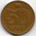 50 эре. 1989 г. Дания. 10-1-707