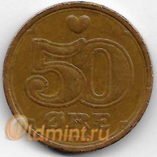 50 эре. 1989 г. Дания. 10-1-707