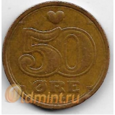 50 эре. 1989 г. Дания. 10-1-710