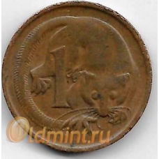 1 цент. 1973 г. Австралия. Опоссум. 20-1-5