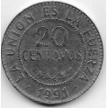 20 сентаво. 1991 г. Боливия. 20-2-63