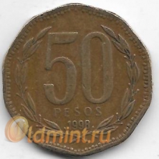 50 песо. 1998 г. Чили. 20-2-64