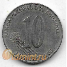 10 сентаво. 2000 г. Эквадор.  Э.Эспехо. 20-3-33