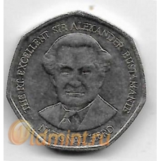 1 доллар. 1996 г. Ямайка. Вильям Александр Бустаманте. 20-3-44
