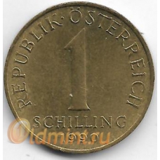 1 шиллинг. 1990 г. Австрия. Эдельвейс. 2-7-114