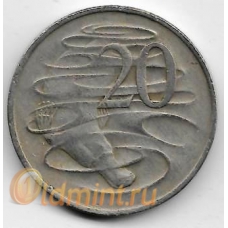 20 центов. 1970 г. Австралия. Утконос. 19-5-261