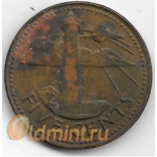 5 центов. 1979 г. Барбадос. Маяк. 19-3-360