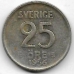 25 Эре. 1956 г. Швеция. Серебро. 9-3-416