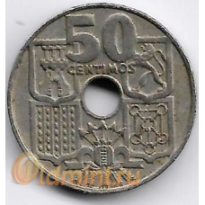 50 сентимо. 1949 г.  Испания. 19-2-390