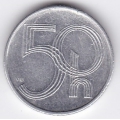 50 геллеров. 1993 г. Чехия. 8-3-315