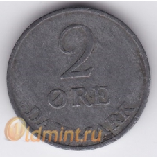 2 эре. 1954 г. Дания. 14-1-285