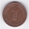 1 пфенниг. 1995 г. "F". ФРГ. 14-3-231