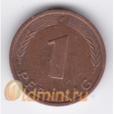 1 пфенниг. 1995 г. "F". ФРГ. 14-3-231